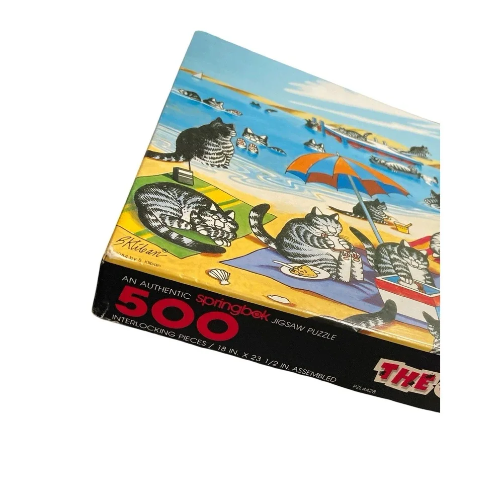 1984 SPRINGBOK The Cat Days Of Summer Jigsaw Puzzle B. Kliban 500 pcs Complete